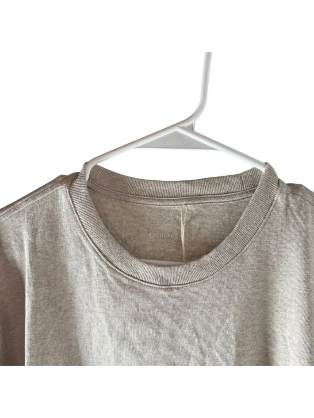 Everlane Men's The Midweight Tee Heathered Oat Brown Size M NWT - Picture 5 of 6